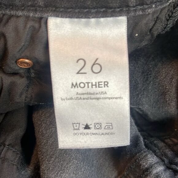 MOTHER The Insider Crop Step Fray in black Not Guilty 26 - Picture 8 of 10